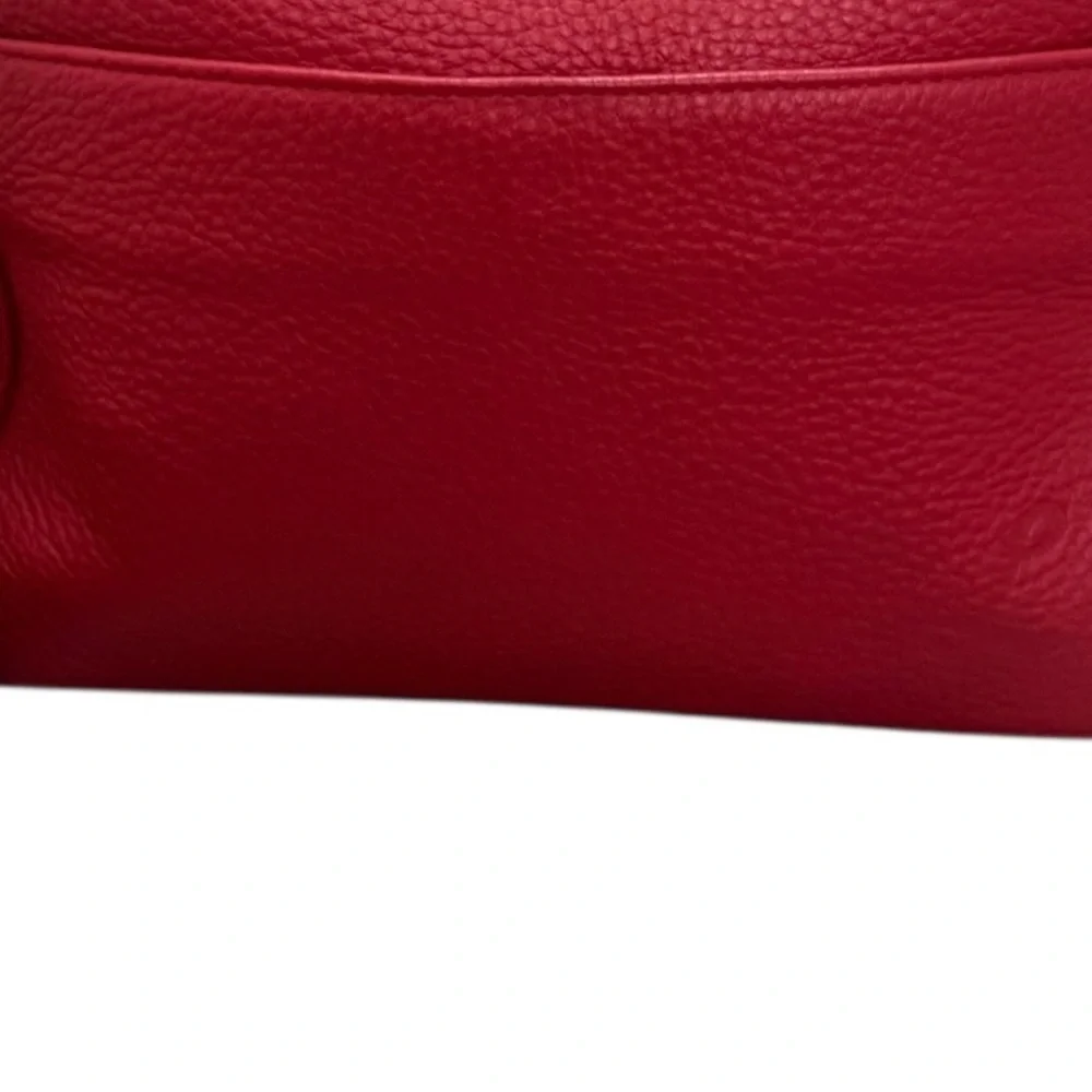 Like New! Lund Red Leather Crossbody Bag - Picture 5 of 5